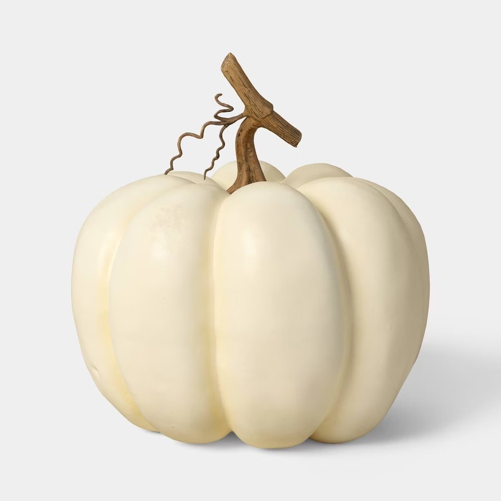 Large Faux Pumpkin White - Threshold, Target